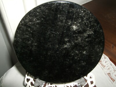 SPECCHIO DIVINAZIONE SCRYING MIRROR OSSIDIANA NERA NEGATIVITA' SCIAMANO 12 CM
