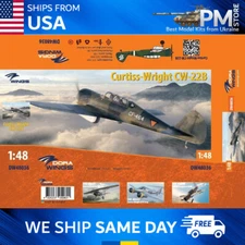 Dora Wings 48036 Curtiss-Wright CW-22B, scale plastic model kit 1/48