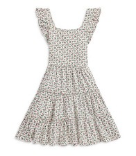 Polo Ralph Lauren Girls' Floral Tiered Jersey Dress - Big Kid Color Mariel New