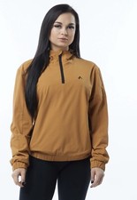 ALPHALETE Women  s EXP Tech Windbreaker- Chestnut, Size Medium
