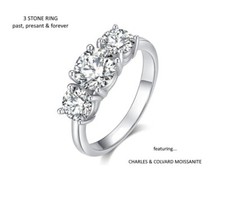 2.00 Carat Total Weight 3 Stone Ring (Charles & Colvard)