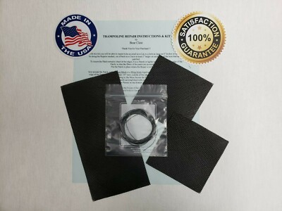 Trampoline Mat Repair Kit *Repair Holes & Tears* One 8'' X 4''-Two 4'' X 4'' Patches