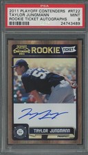2011 Playoff Contenders #RT22 Taylor Jungmann Rookie Ticket Autographs PSA 9