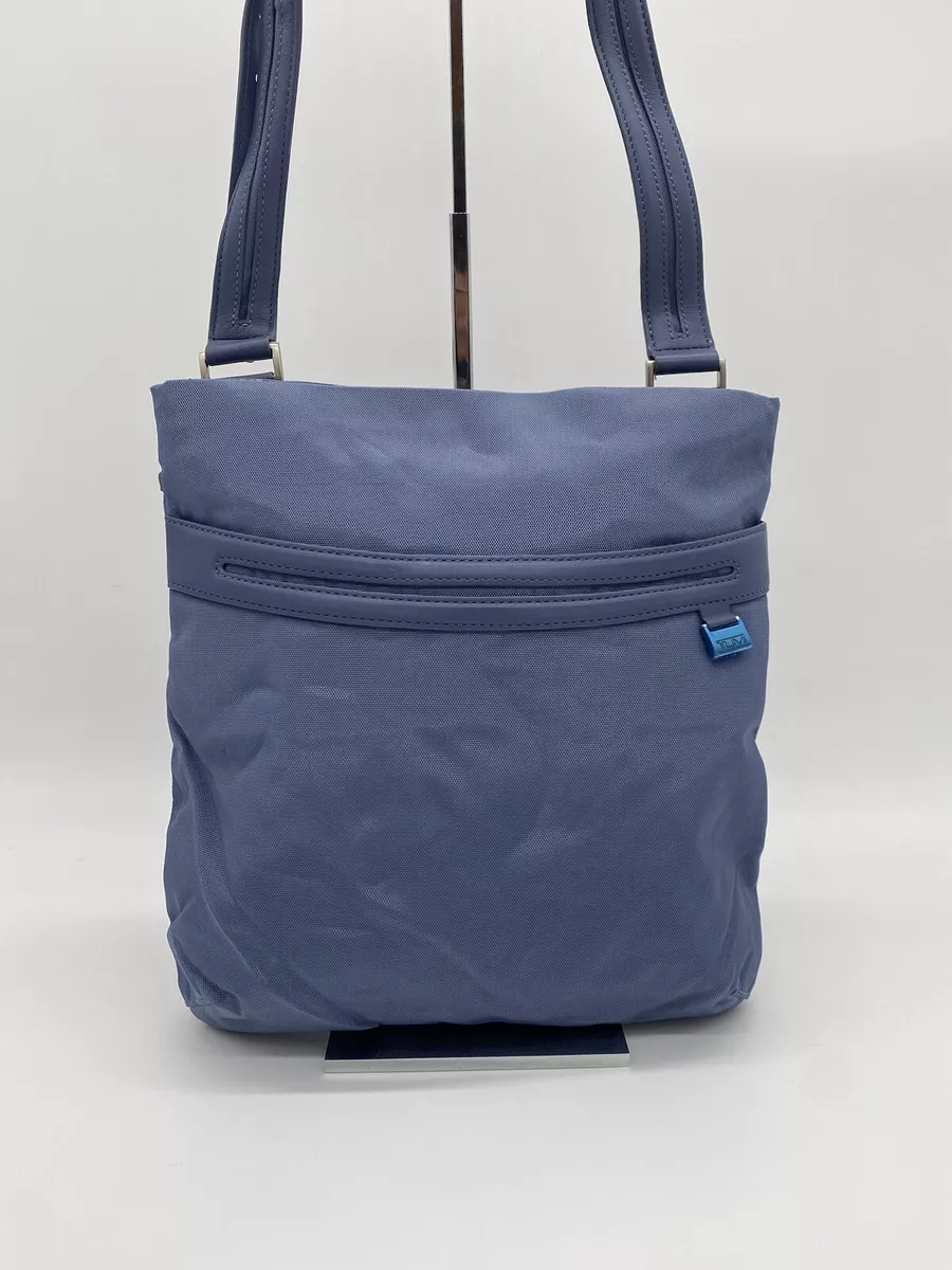 Tumi Ballistic Nylon w Leather Trim Slim Zip Messenger Bag 11