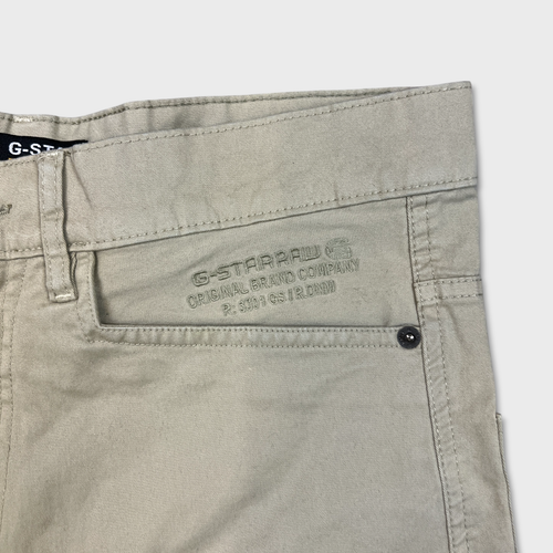 G Star Raw Pants Mens 32x27 Beige Originals Straight Leg Utility Cargo Trouser - Picture 3 of 13
