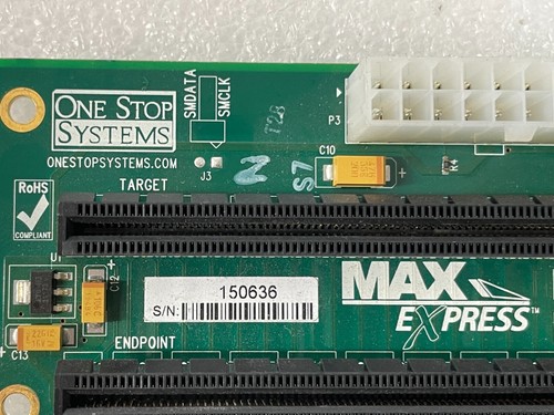 One Stop Systems PCIe 2-Slot Target Backplane P/N:25-078271-x1 0SS-BP-TARGET-x16 - Picture 6 of 7