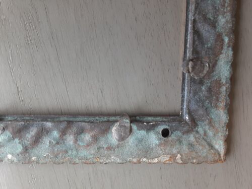 Antique solid Brass 8 5/8" x 12 3/4" Very Ornate Picture Frame - Picture 8 of 8