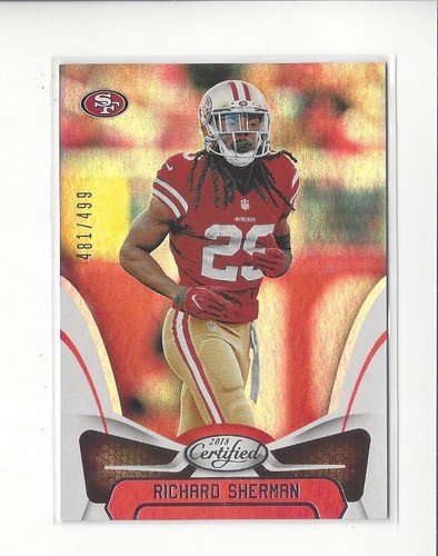 2018 Certified Football Mirror Silver Parallel Singles xxx/499 - You Choose