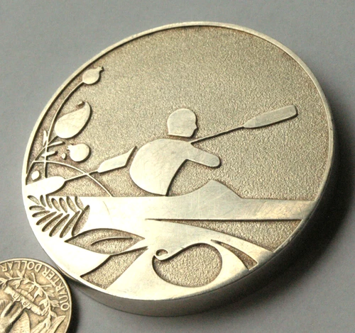 2015 Olympic medal of 1st European Games Baku,Azerbaijan ,rowing,Canoe 60mm/dia