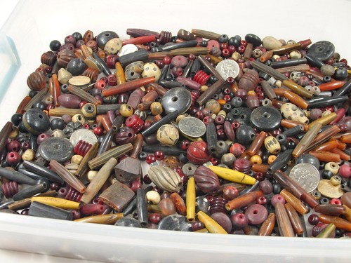 4 Pounds Assorted India Handmade Horn Beads / Scrap Pieces / Clearance (JPR-58)⭐ - Picture 5 of 7