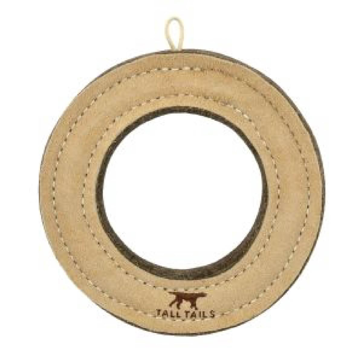 Ring Natural Leather Fetch Toy for Dogs