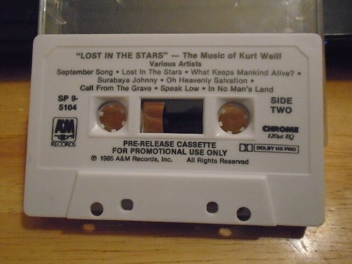 PROMO Kurt Weill t CASSETTE TAPE Marianne Faithfull TOM WAITS John Zorn LOU REED - Picture 2 of 2