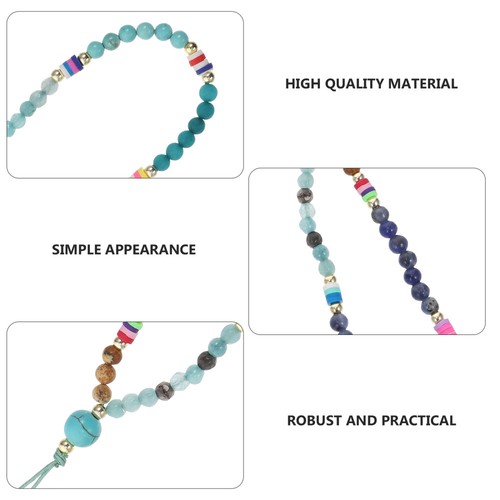 Decorative Phone Strap Smartphone Lanyard Beaded Phone Lanyard Wrist Strap - 第 2/12 張圖片
