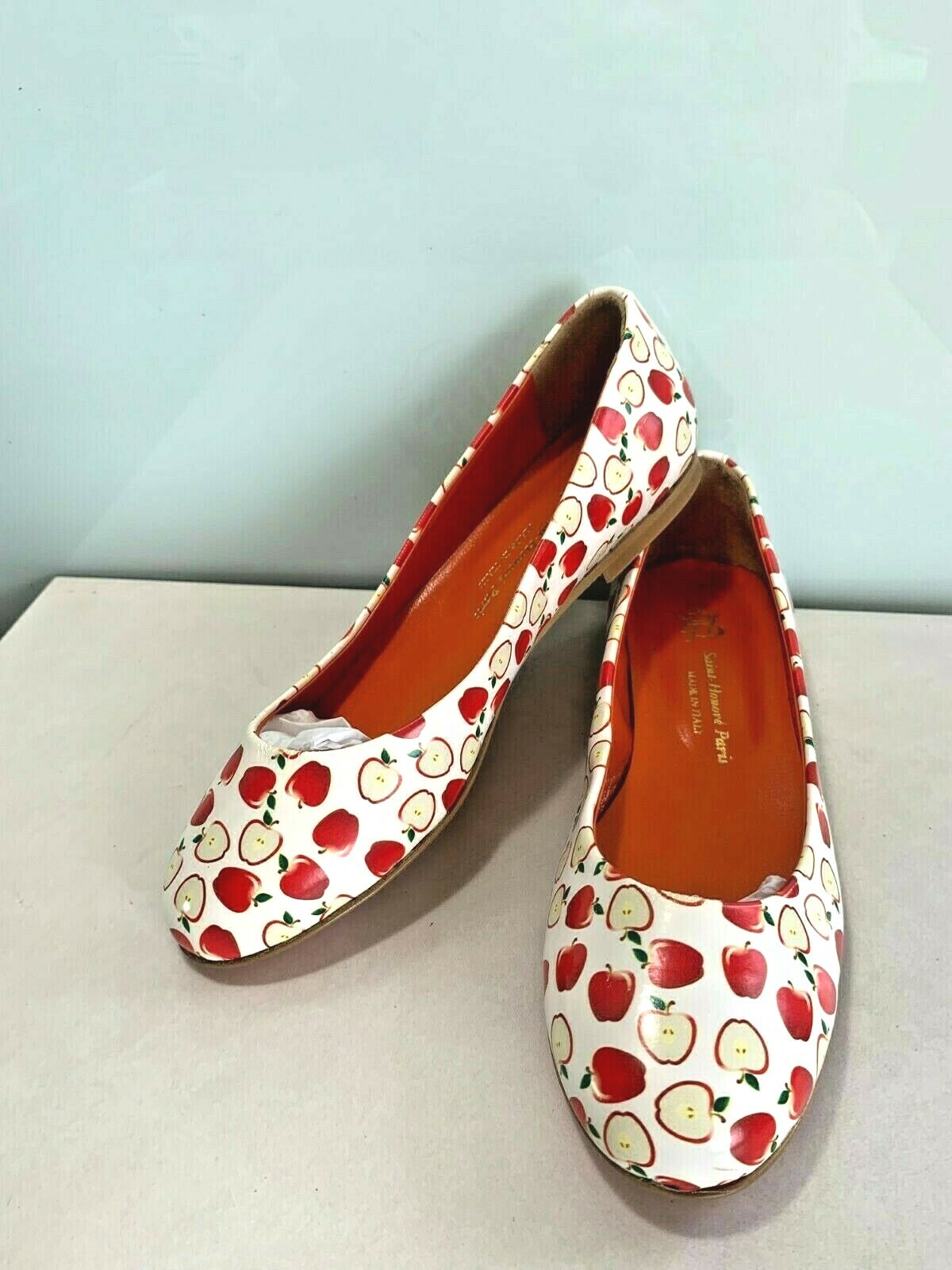 St. HONORE PARIS Women's Size 5 ALL Leather Ballerina Flat Heel Shoes