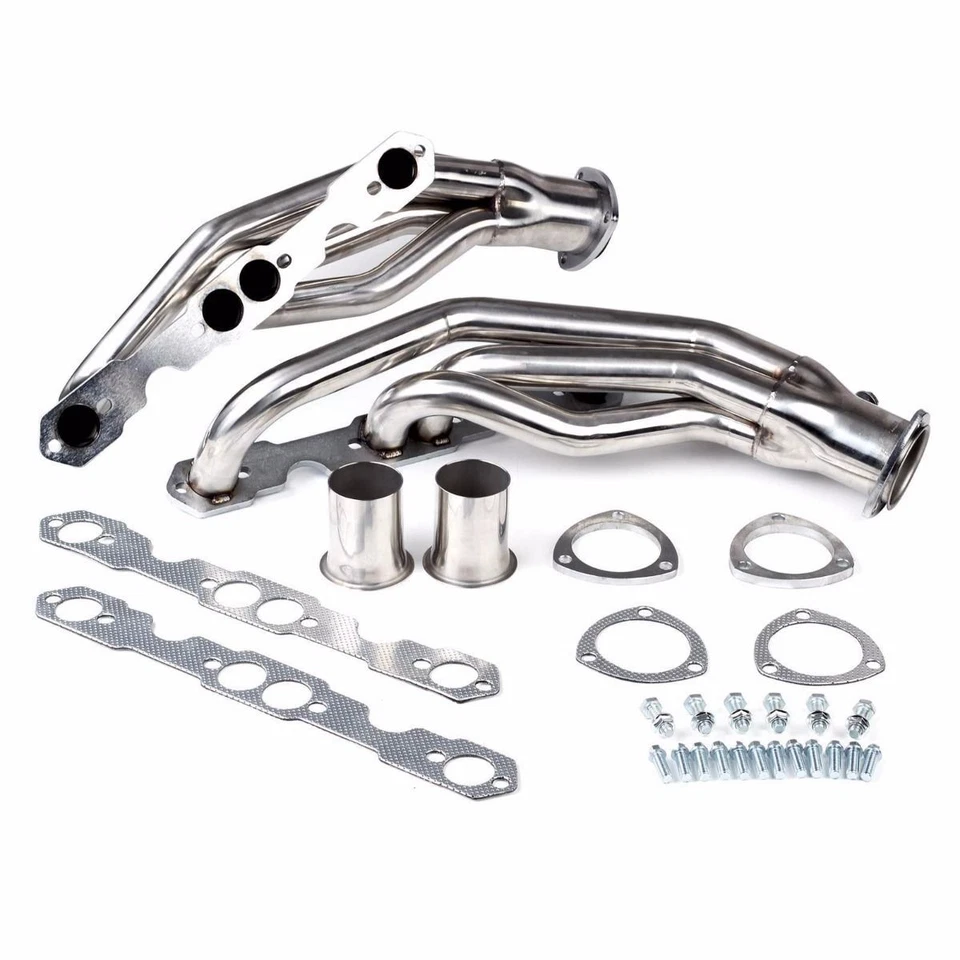 For 1988-1997 Chevy/GMC C/K 5.0L/5.7L V8 Pickup Turbo Exhaust Header Stainless - Image 3 of 4