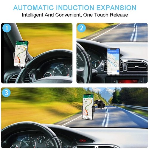 Car Wireless Charger For Phones Intelligent Infrared Fast Wireless Charging UK - Picture 7 of 14