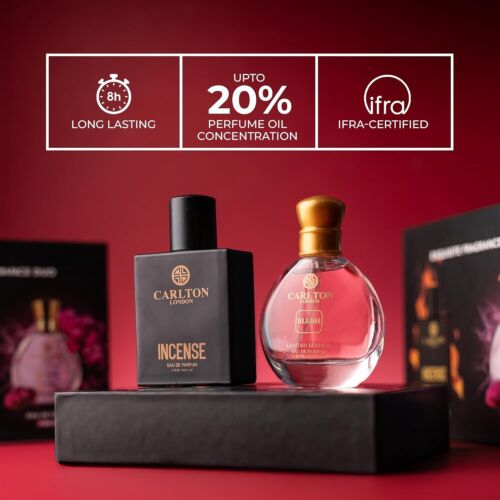 Carlton London Exquisite Fragrance Duo, Incense (50ml) & Blush (30ml) - Picture 3 of 6