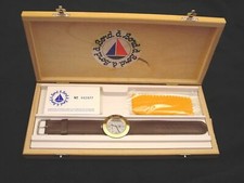 Wristwatch Bord a' Bord Uni-Sex Bronze Genuine Leather NOS 1980s France