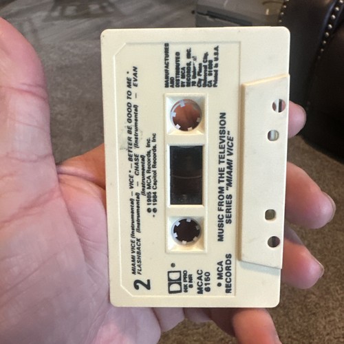 MIAMI VICE - MUSIC FROM THE TELEVISION SERIES VINTAGE CASSETTE 1985 TESTED MCA - Picture 2 of 3