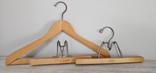 Hangers DIPLOMAT  BERKSHIRE Vintage Wooden Pants/Skirt/Coat/Suit Lined Lot of 2