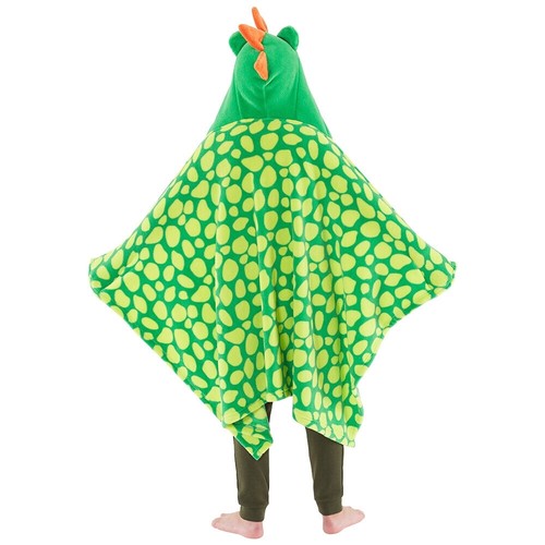 Kids Boys Girls Dinosaur Unicorn Snuggle Cuddle Blanket Novelty Hooded Fleece - Picture 11 of 46