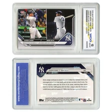 2025 Topps Now AARON JUDGE / BABE RUTH Yankees HR Record Card #40 - GEM MINT 10