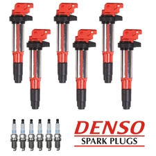 Energy Ignition Coil & Denso Platinum Spark Plug for BMW 750Li 650i X5 X3 UF522