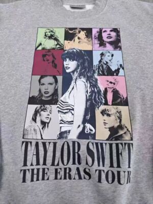 Brand New Taylor Swift The Eras Tour Heather Gray Crewneck