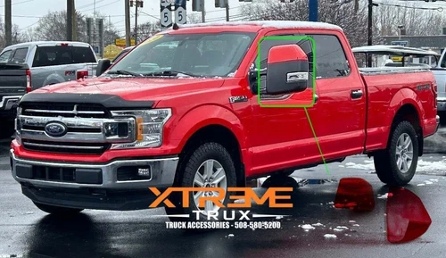 Painted Race Red Towing Side View Mirror Cap Cover Set For 15-20 Ford F150 PQ