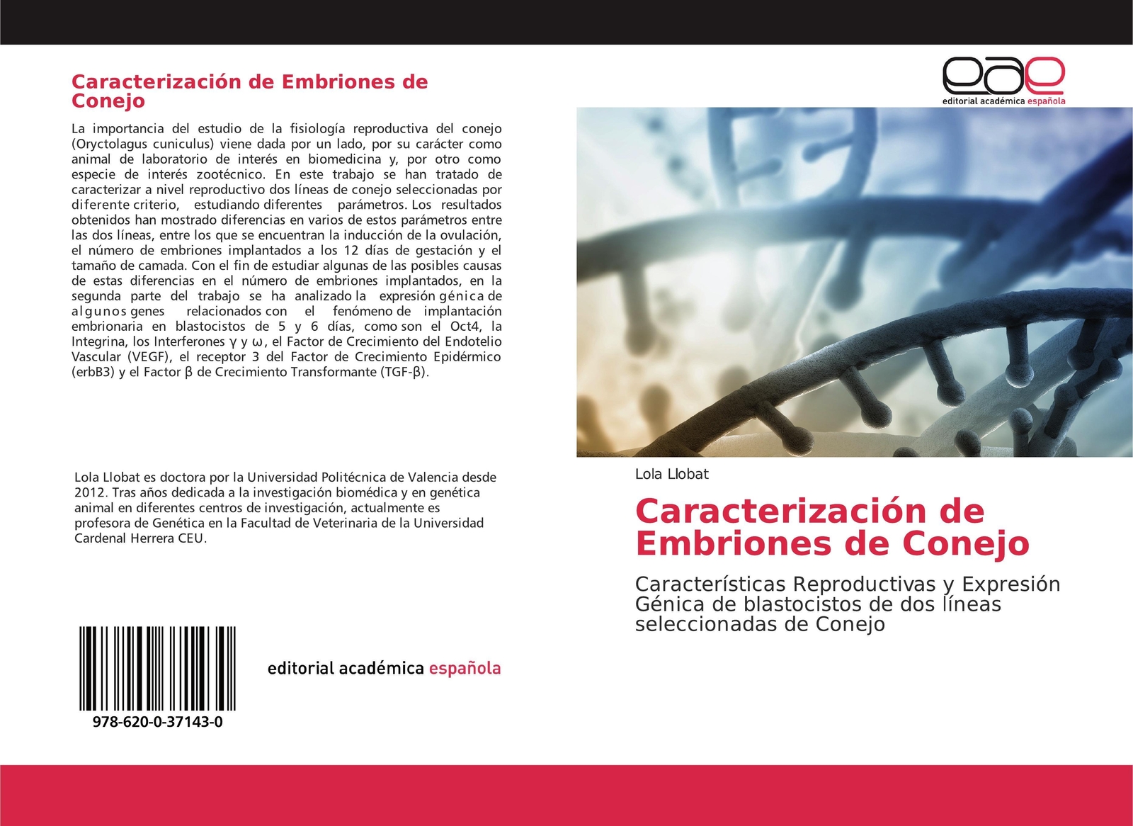 Thumbnail - Caracterización De Embriones De Conejo Lola Llobat Taschenbuch