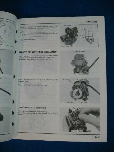 Honda 1988 - 2001 SA50 SA50P ELITE 50 LX S Manual de servicio de fábrica original A573 Foto 3 de 4