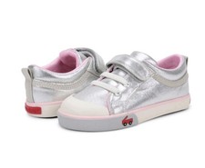 See Kai Run Kristin Silver/Pink Baby Sneakers Hook Loop EU 21 US 5