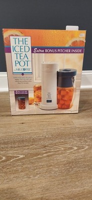 The Iced Tea Maker Pot Mr Coffee MODEL TM1P + 2 Quart Bonus Pitcher - NEW 