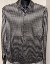 BUGATCHI Mens Shaped Fit Long Sleeve Button D...