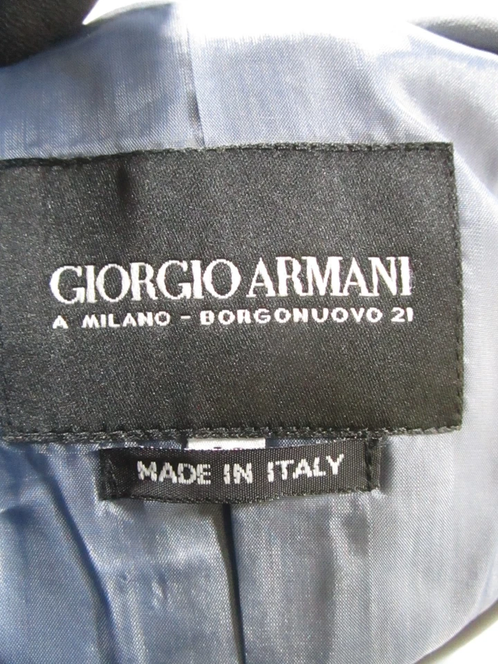 Giorgio Armani 套装女式 6 蓝色羊毛 * — 第 3/4 张图片