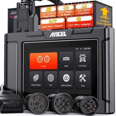 ANCEL HD3400 PRO DPF Regen Heavy Duty Truck Diagnostic Scanner OBD2 Code Reader
