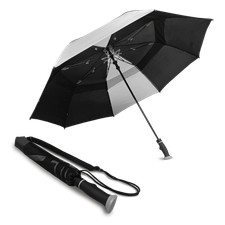 60 Inch 2 Person Windproof Waterproof Umbrella W/ Ergonomic Handle New