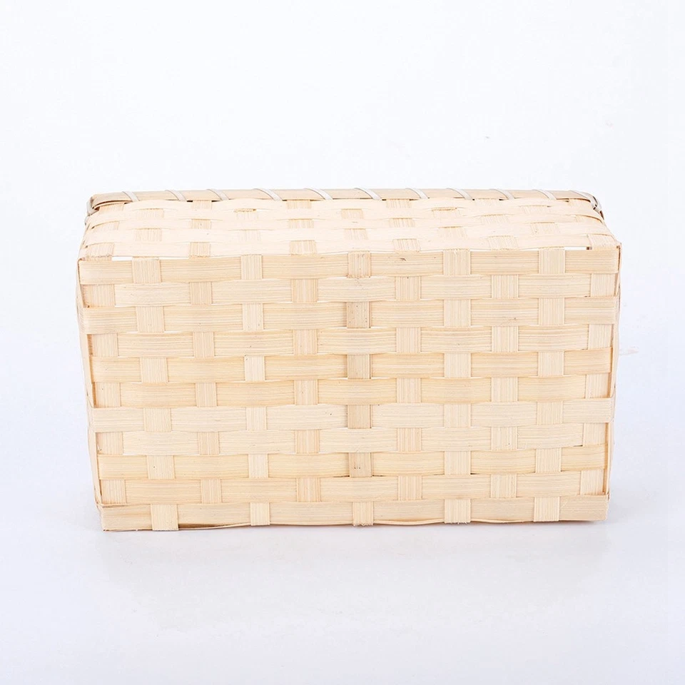 Panier en Bambou Naturel, Paniers Cadeaux, PréSentoir de Vente au DéTail, O8968 - Photo 2/4