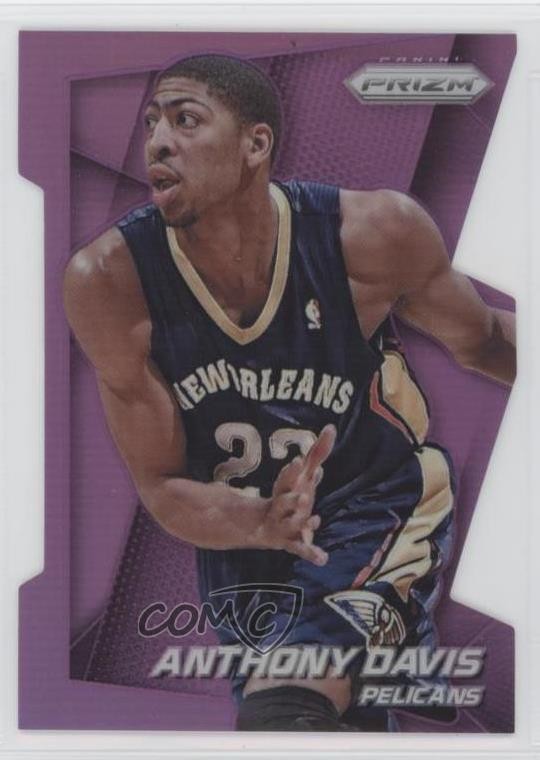 2014-15 Panini Prizm Purple Die-Cut Prizm 100/139 Anthony Davis #107 09hy