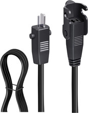 6.5Ft Recliner Power Cord 2 Pin Extension Cable for Electric Sofa Chair