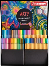 Pen Set Arty Creative Set Pack of 68 Point 88 Pen 68 Fineliners Fiber Tip Pens
