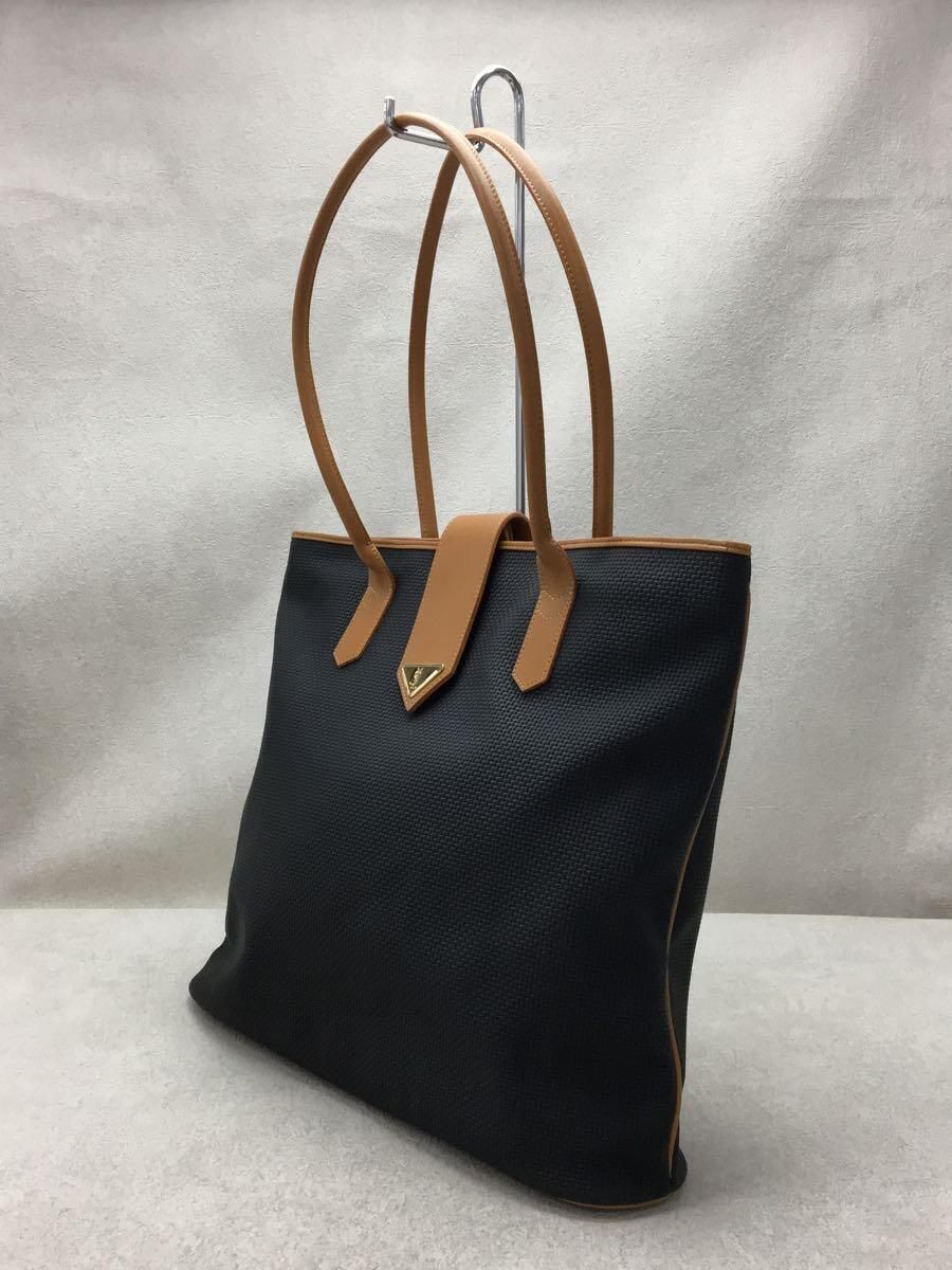 Borsa tote YVES SAINT LAURENT logo targa PVC nero usata