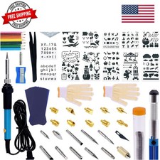 172Pcs Wood Burning Kit, Professional Adjustable Temperature Pyrography Wood-...