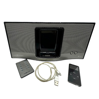 Apple iPod 2005 A1137 w/ Charger & Sonic Impact T24 Sound Dock Tested Works