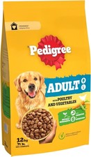 Pedigree Complete Dog Dry Food for Dogs with Poultry and Vegetable 12kg 2.13 per kilo