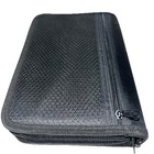 Canvas  Planner  Organizer Travel Wallet MultipleZipsPockets Black ID Card Slots — photo 2