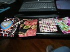 Lot of 6 Items Brighton Cloth Bags Vinyl Bag Heart Shaped Tin Accessories Ribbon — photo 2