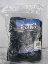 "24-Pack Black Performance Wristbands for Sports Teams and Athletes"