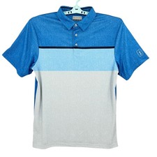 PGA Tour Men's Blue Polo Shirt Size Small Moisture Wicking Stretch UPF 50 NWT