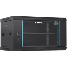 6U Wall Mount Network Server Rack Cabinet Enclosure 15.5'' Deep Door Lock